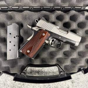 KIMBER ULTRA CDP II 3.2" 45ACP 7+1 2-MAGS CASE SILVER/BLACK USED KU163504