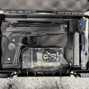 BERETTA M9 4.9" 9MM 15+1 2-MAGS ORIGINAL CASE BLACK USED M9-249846