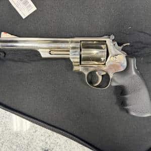 SMITH & WESSON 29-3 44MAG 6" 6-SHOT REVOLVER NICKEL SOFT CASE USED N905496