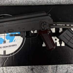 ROMARM/CUGIR MINI DRACO SBR 7.75" 7.62X39MM 1-MAG ORIGINAL BOX UNDER FOLDER CONVERSION BY CWGUNWORKS WOOD/BLACK USED PE-1634-2018RO