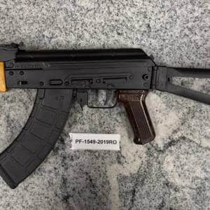 ROMARM/CUGIR MINI DRACO SBR 7.75" 7.62X39MM 1-MAG NO-BOX/CASE TRIANGLE FOLDER WOOD/BLACK USED PF-1549-2019RO