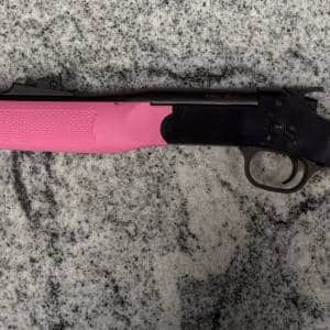 TAURUS ROSSI 22 SINGLE SHOT 22LR 18.5" PINK FURNITURE NO-CASE/BOX PINK/BLACK USED S411220PK