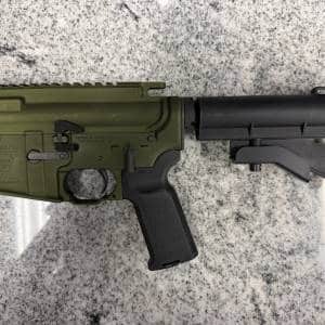 GEISSELE SD-556 COMPLETE RECEIVER SET SSA NO-BOX NEVER FIRED OD GREEN USED SD556-036949