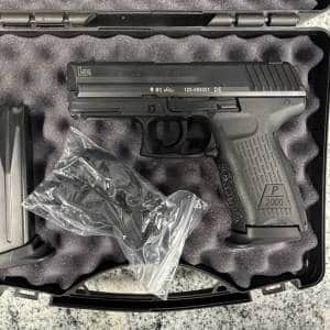 HK P2000 3.66" 40S&W 12+1 2-MAGS GERMAN ORIGINAL CASE BLACK USED 123-085001