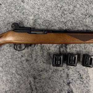 RUGER 10/22 18.5" 22LR 10+1 3-MAGS NO-CASE/BOX WOOD USED 820-07733