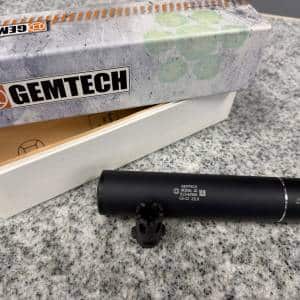 GEMTECH G5-22 W/ BI-LUG MOUNT AND MUZZLE LIKE NEW ORIGINAL BOX BLACK USED S13-62506