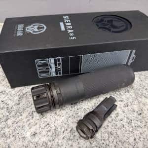 DEAD AIR SIERRA-5 XENO 5.56 W/ MUZZLE ORIGINAL BOX BLACK USED SR5-406633