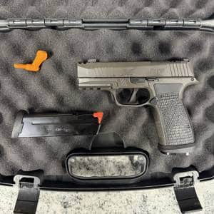 SIG SAUER P365 AXG LEGION 9MM 3.1" 17+1 2-MAGS CASE GRAY USED 66G028217