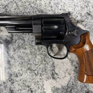 SMITH & WESSON MODEL 57-1 4" 41 MAGNUM 6-SHOT NO-BOX/CASE BLUED USED AJP9855