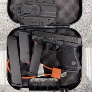 GLOCK 19 GEN 6 4.02" 9MM 15+1 4-MAGS OPTICS READY ORIGINAL CASE BLACK USED CHTE478