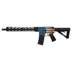 DIAMONDBACK FIREARMS DB15 16″ W/ 15″ M-LOK Rail, 5.56 NATO, BLACK / AMERICAN FLAG PATTERN