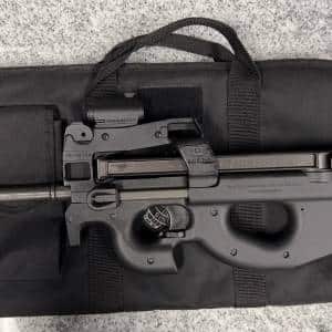 FN BELGUIM PS90 16" 5.7X28MM 50+1 1-MAG SOFT CASE DESIGN MACHINES MOUNT CROSSFIRE RED DOT BLACK USED FN110774