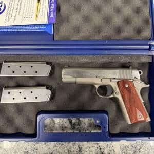 COLT LIGHTWEIGHT COMMANDER MODEL OFFICERS ENHANCED 45ACP 4.25" 2-MAGS 7+1 ORIGINAL CASE NICKEL USED LF11763E