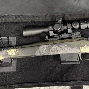 SPRINGFIELD ARMORY 2020 WAYPOINT 6.5 CREEDMOOR 22" BOLT ACTION WITH SCOPE/BIPOD AND SOFT CASE BLACK/CAMO USED SB005761