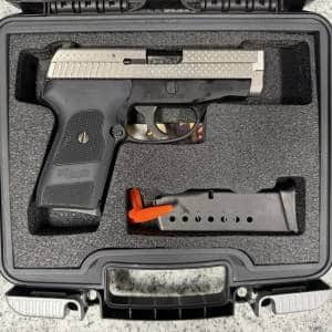 SIG SAUER P239 DIAMOND PLATE EDITION 3.65" 9MM 8+1 2-MAGS ORIGINAL CASE SILVER/BLACK USED SBU023357