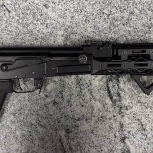 ARSENAL SAM7R 7.62X39 16.25" NO-MAG/CASE/BOX FIME TRIGGER KPYK STOCK AND HANDGUARD ZENITCO CH BLACK USED BA610902
