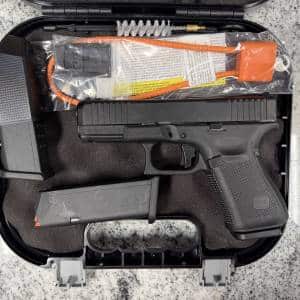 GLOCK 19 GEN 5 MOS 9MM 4.02" 15+1 3-MAGS ORIGINAL CASE APEX TRIGGER BLACK USED BXDG033