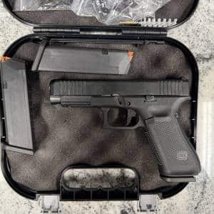 GLOCK 47 MOS 9MM 4.49" 17+1 3-MAGS ORIGINAL CASE AGENCY TRIGGER BLACK USED CFAP365