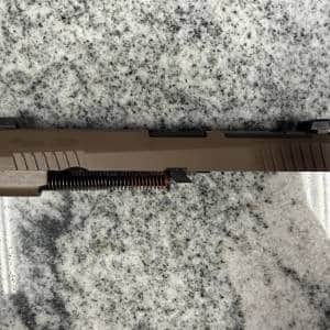 SIG SAUER P320 XVTAC COMPLETE SLIDE KIT WITH OPTICS CUT FDE USED P320USEDXVTACSLIDE