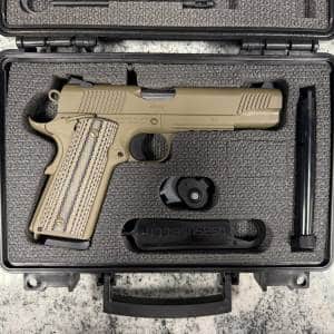 TISAS 1911 RAIDER 45 ACP 5" 8+1 2-MAGS ORIGINAL CASE NEVER FIRED FDE USED T0620-25AK05149