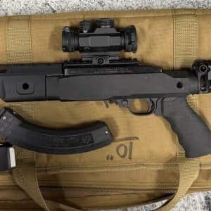 RUGER 22 CHARGER 22LR 10" SBR 15+1 2-MAGS BURRIS VORTEX SPITFIRE MIDWEST RAIL & CHASSIS FOLDING STOCK BLACK USED 492-38661