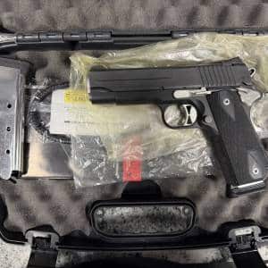 SIG SAUER 1911 NIGHTMARE FASTBACK CARRY 4.2" 45 ACP 2-MAGS 7+1 ORIGINAL CASE BLACK USED 54E016341