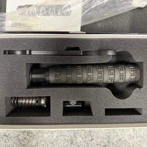 SIG SAUER MODX-9 9MM WITH ORIGINAL BOX EXTRA PISTON AND FIXED SPACER BLACK USED 61E025914