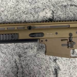 FN SCAR 17S BELGIUM 16" 308 NO-MAG/CASE/BOX MIDWEST RAIL GEISSELE TRIGGER FDE USED HC41215
