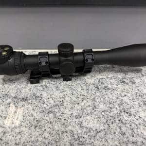 TRIJICON ACCUPOINT 2.5-12.5X42 WITH GEISSELE SUPER PRECISION MOUNT NO-BOX/CASE BLACK USED K02246