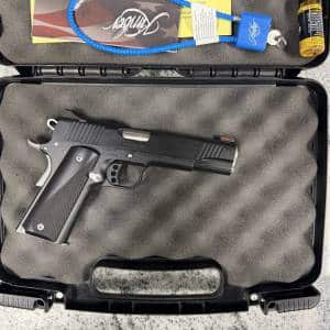 KIMBER CUSTOM LW NIGHTSTAR 45 ACP 5" 7+1 1-MAG ORIGINAL CASE LIKE NEW BLACK USED K717092