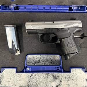SMITH & WESSON SW990L 9MM 3.5" 10+1 2-MAGS ORIGINAL CASE SILVER/BLACK USED SAK1406