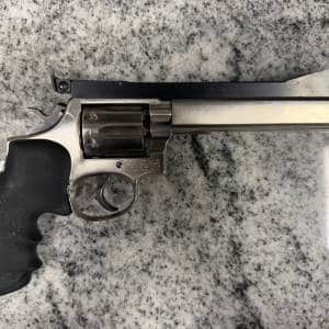 SMITH & WESSON 10-8 38SPL 6-SHOT 6" CUSTOM BARREL NO-BOX/CASE SILVER USED 5D04414