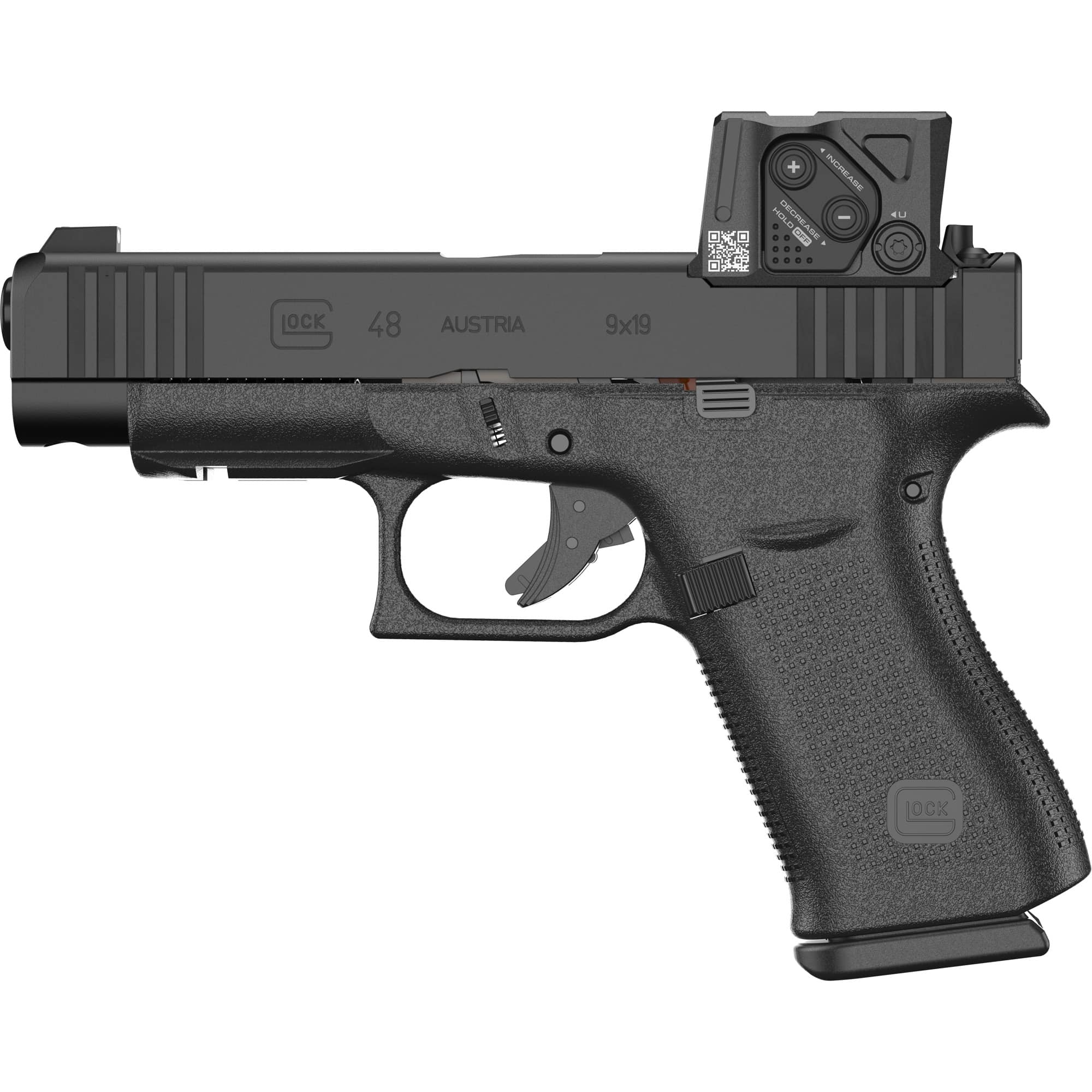 GLOCK 48 COA MOS BLUE LABEL 9MM 15+1 2-MAGS 4.17" AIMPOINT COA OPTIC BLACK