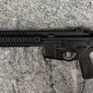 SONS OF LIBERTY GUN WORKS M4 M4-Q-11.5 11.5" 5.56 PISTOL MIDWEST RAIL SSA-E-X TRIGGER NO-CASE/BOX/MAG BLACK USED 1776-119728