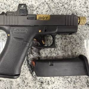 GLOCK 43X MOS 3.9" THREADED BARREL (BACKUP TACTICAL) 9MM 2-MAGS 10+1 NO-BOX/CASE BLACK USED CCDP196