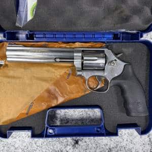 SMITH & WESSON 686-6 6" 357 MAG 6-SHOT ORIGINAL CASE STAINLESS USED DMF4948