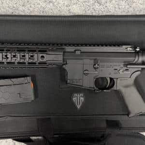 MOTOR CITY GUN WORKS MC-15 300BLK 8" PISTOL 1-MAG WITH SOFT CASE AERO ENHANCED QUAD ASR BRAKE/BLAST CAN SB PDW BLACK USED MCGW-00108