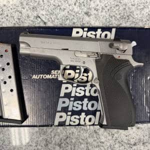 SMITH & WESSON 3906 9MM 8+1 4" 2-MAGS SINGLE STACK ORIGINAL BOX STAINLESS USED TDB2530